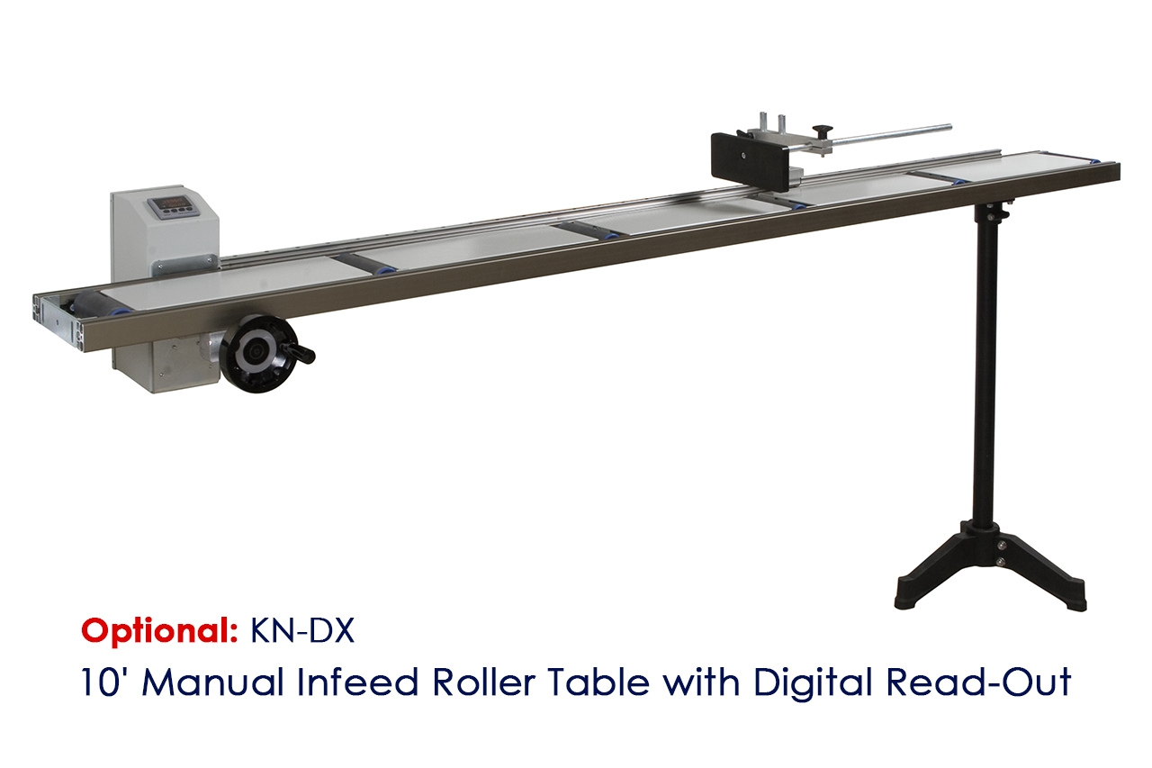 KDJX - 10' Manual Infeed Roller Table with Digital Read-Out - Conveyor