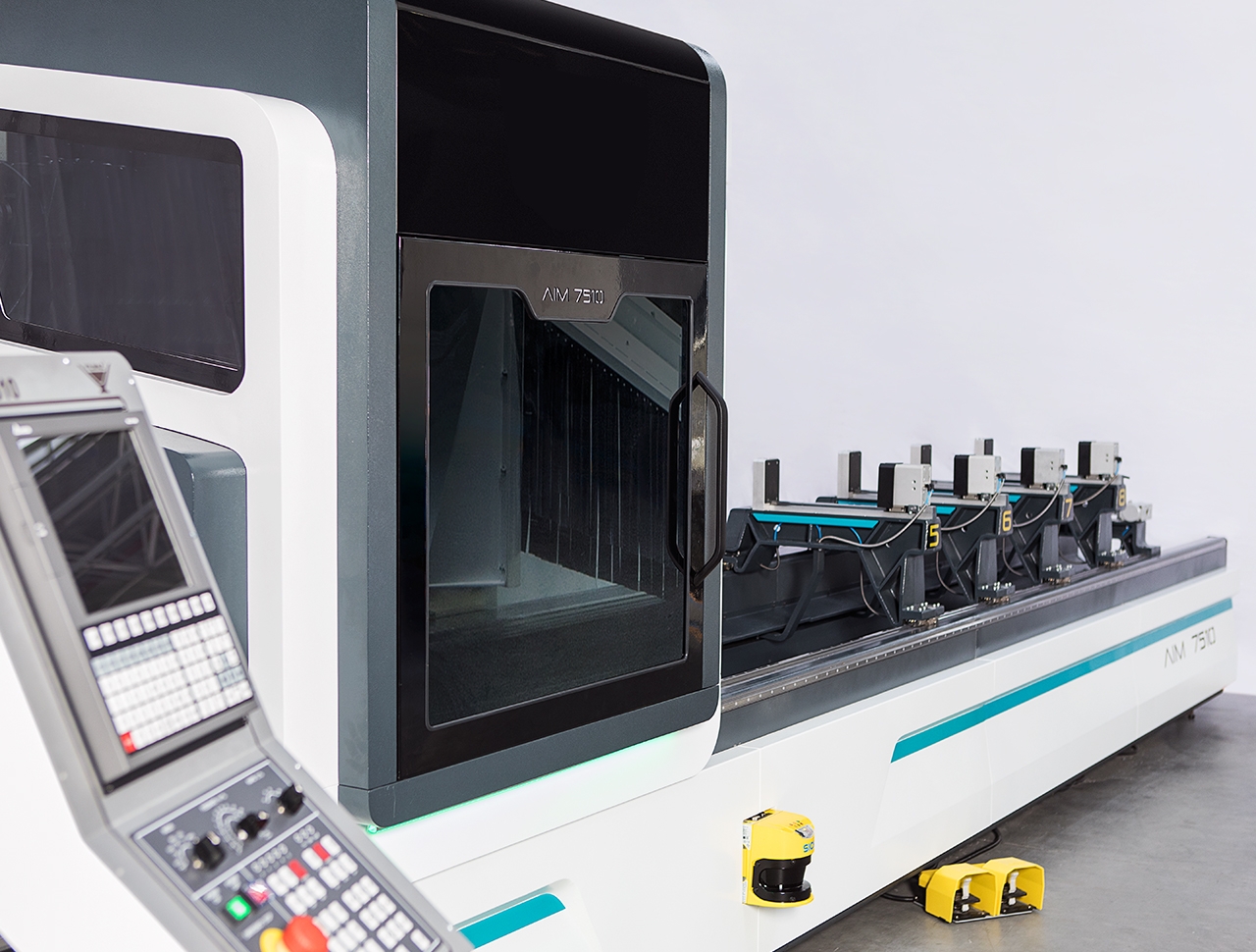 aim 7510 5 axes aluminium profile processing center cnc machine 1