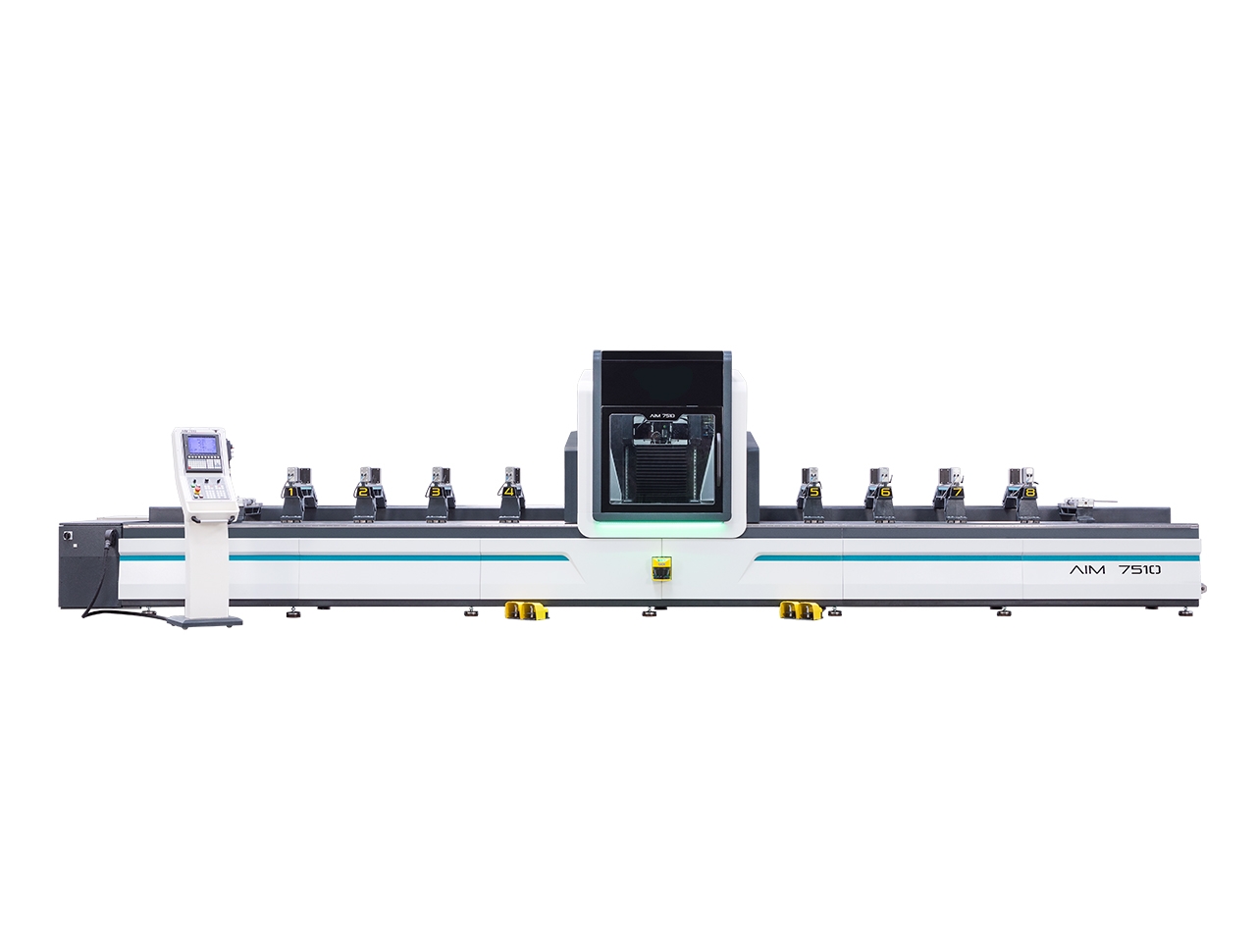 aim 7510 5 axes aluminium profile processing center cnc machinery